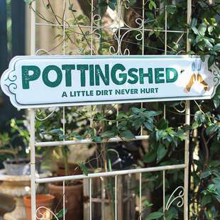 墙面装 艺铁门牌户外识花园挂牌式 饰欧门牌标牌庭F77JH6TM 新款 春季