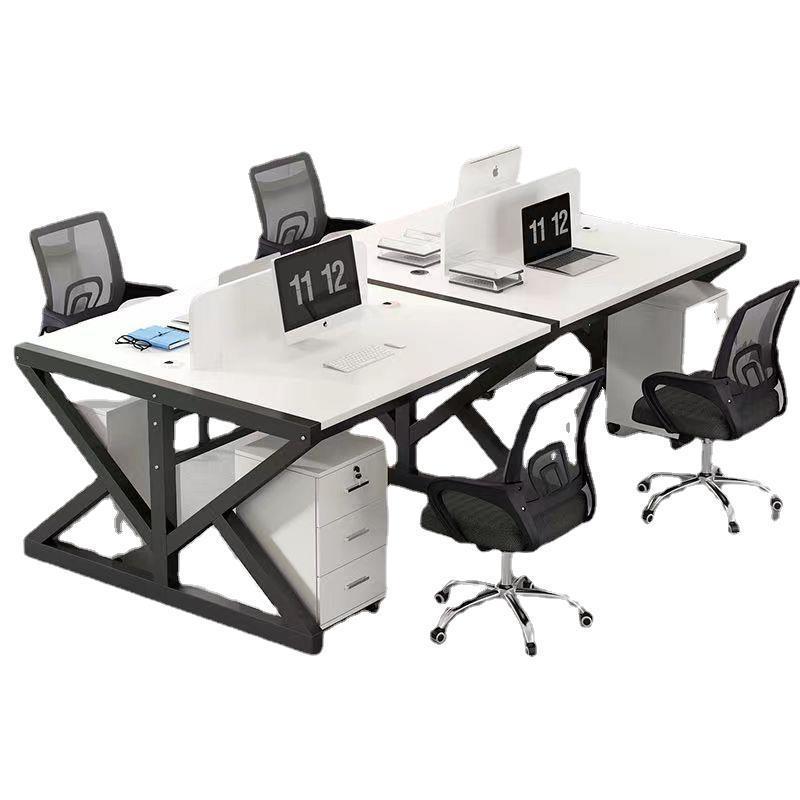 职员办公室多人位办公桌子员工组合电脑桌简约现代隔断屏风工作位