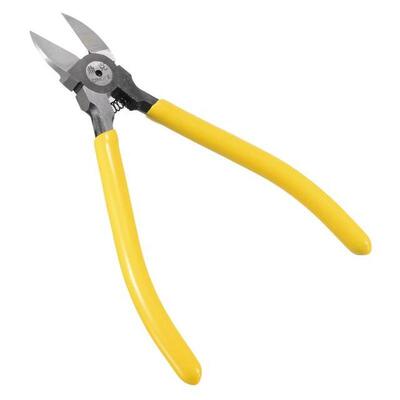1PC Yellow Diagonal Cutting Plier High Carbon Steel Copper W