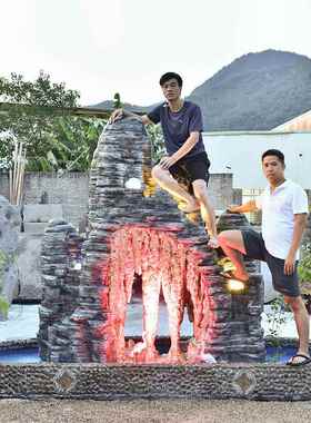 双面款大型外假山流水造CUN喷泉摆件花园庭院户墅酒店鱼池别景观