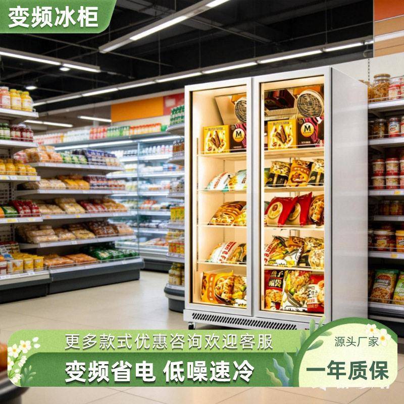 变频冷藏展示柜商用冷柜立式饮料酒水柜水果保鲜柜风冷冰柜留样柜