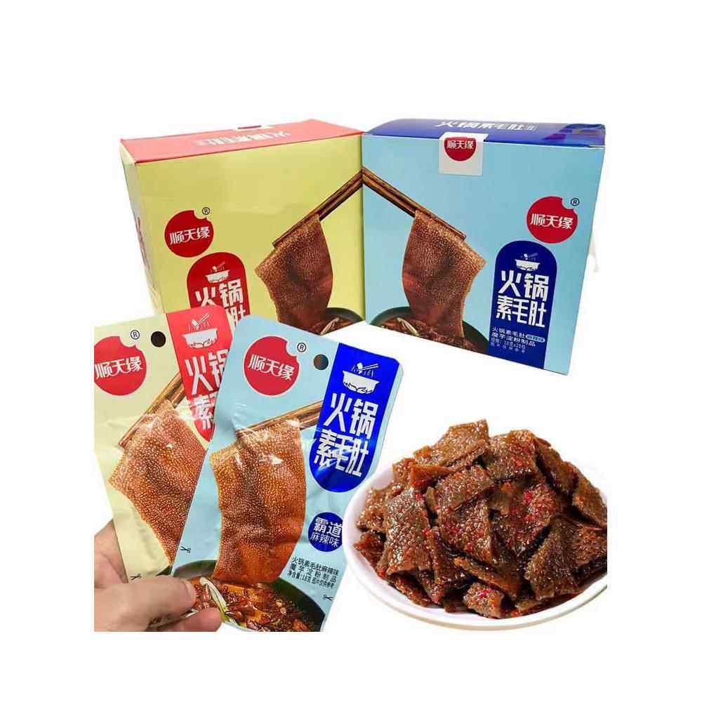 顺天缘火锅素毛肚泡椒魔芋网红麻辣味好吃的休闲零食独立小包袋装