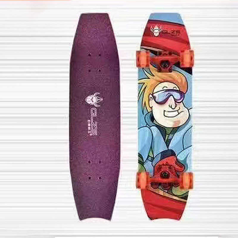 初学者货源枫木战神四轮木质滑板 供应批发战士滑板板公路- 305