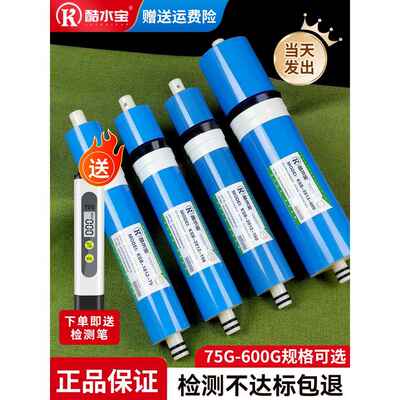 净水器反渗透反渗透滤芯75/100/800g通用滤芯家用纯水机10英寸滤