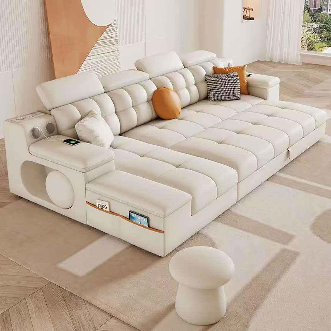 奶油风沙床折叠两用2026新款户型客厅功KYR小多能发床沙发一体网