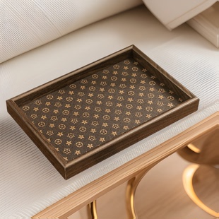 复古文玩展示盘高级茶盘珠宝首饰展示托盘戒指项链手镯陈列道具盘