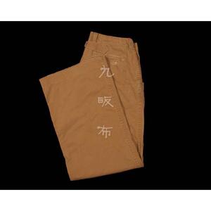 RL 早期 巔峰 名作 重工 洗水 補丁 法式 甲板 闊腿 軍褲 便褲