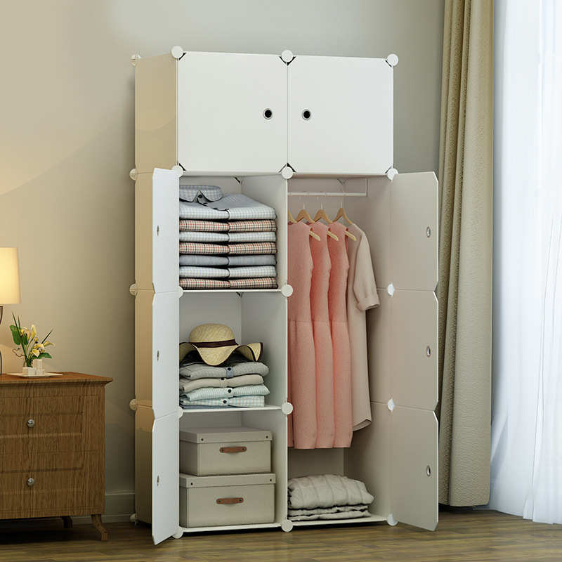 家用大号简约款服装杂物塑料收纳柜 卧室清洁整理服饰收纳衣柜
