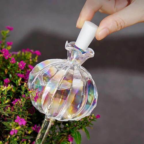 Glass Automatic Plant Watering Bulbs Shape Flower Plant Wate