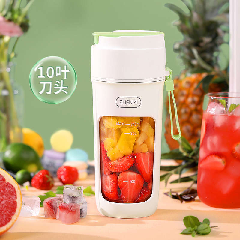 电动杯米机水果果汁榨汁迷你臻便携式小型多功能炸榨汁机家用