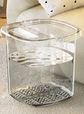 Deep foot soaking tub, knee-high calf warmer, made of insula