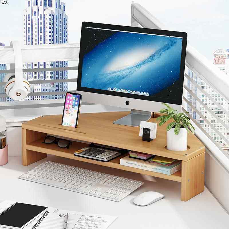 三角室电脑架转角位工架台式显示器支垫高办公桌面收纳无品牌/置