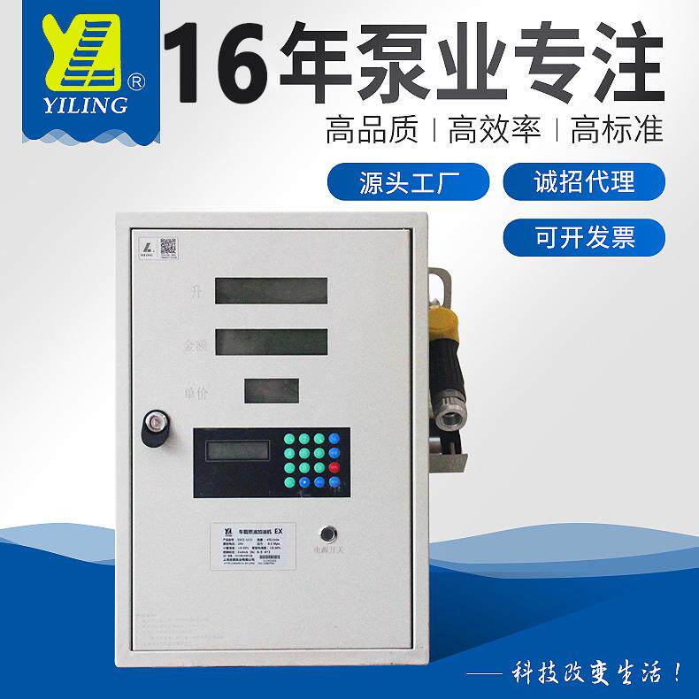 12V/24V/220V柴油加油机抽油泵全自动防爆车载计价小型定量加油机