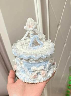 手工扭扭棒奶油蛋糕diy材料包自制创意摆件收纳盒送朋友生日礼物
