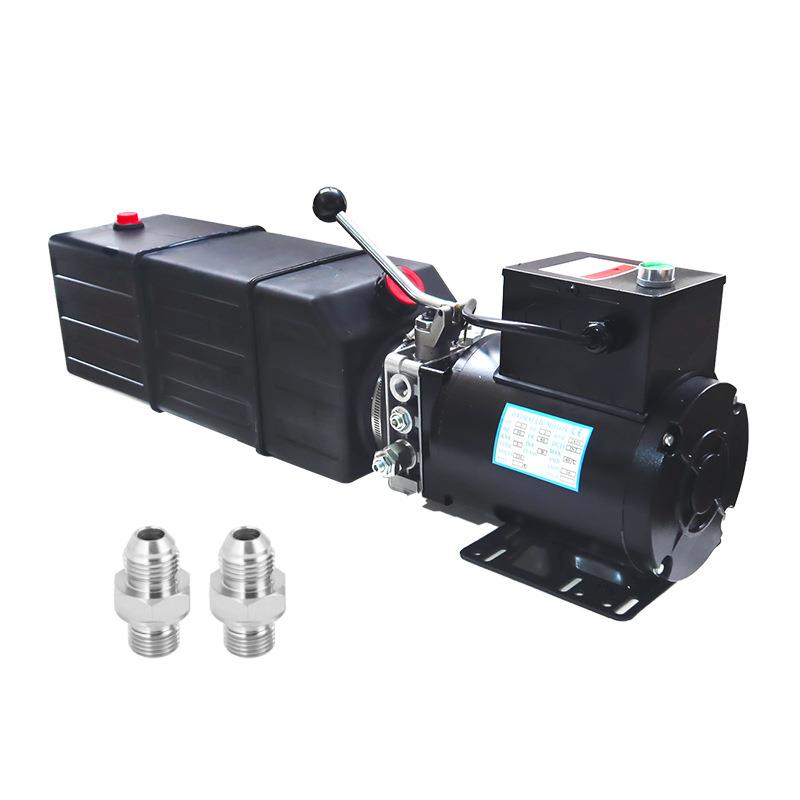 110V/220V3hp汽车举升机液压动力单元总成单作用小剪大剪液压泵站