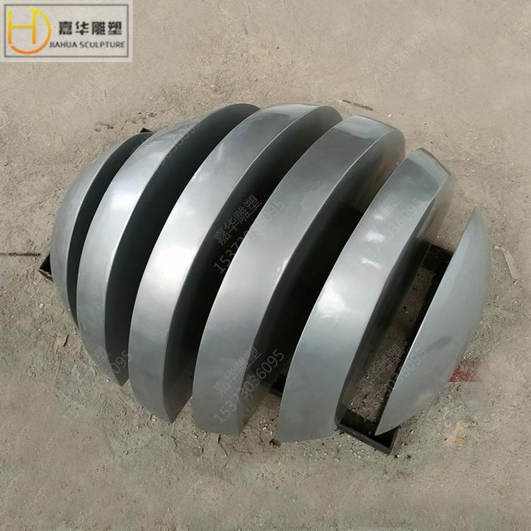 玻璃钢仿真几何块面石头不规则切面雕塑仿不绣钢园林庭院景观摆件