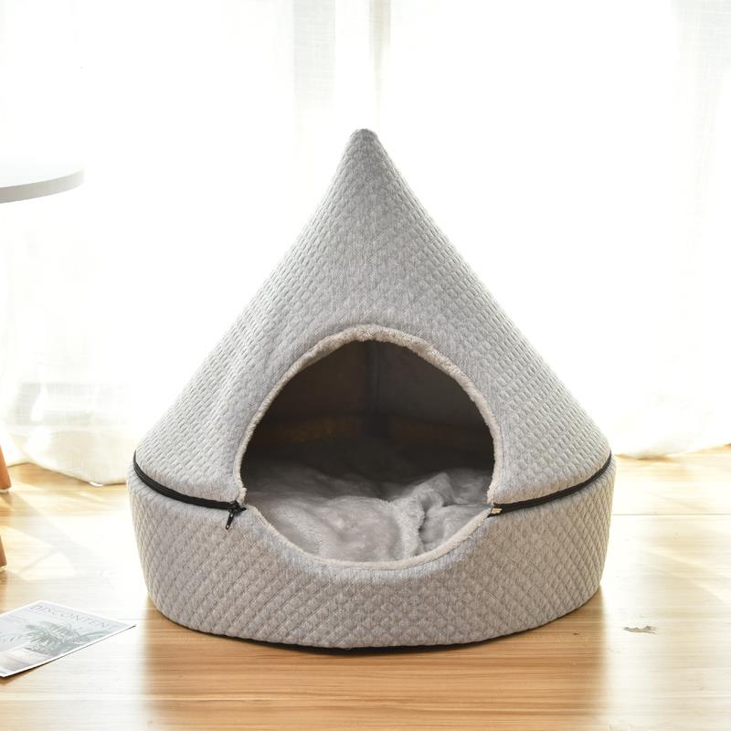 高档猫窝四通用狗猫床宠季物床别墅封闭式窝可拆洗冬天保暖宠物用