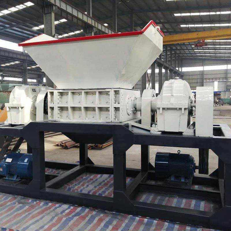 双轴粉碎机QZI木沙发床垫旧材具撕家碎机圆木木托板大件垃圾破碎