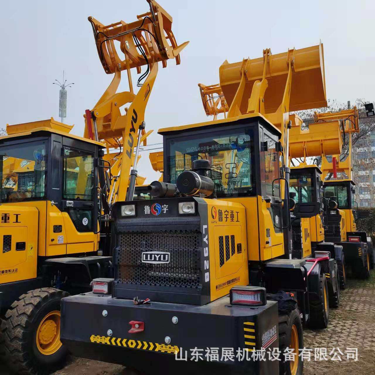 2吨小型铲车推铲沙石土料小麦多用途ZL920双缸柴油装载机价格表
