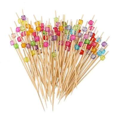100Pcs 12cm Cocktail Picks Creative Handmade Square