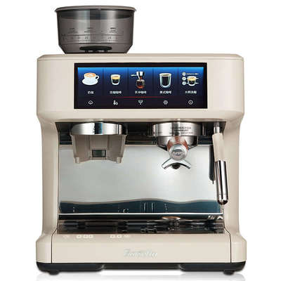 Barsetto/百胜图泰坦咖啡机半自动意式变压萃取研磨豆一体机Pro1