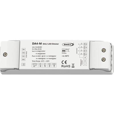 12-48VDC4路*5A DIM/CCT/RGB/RGBW4通道恒压控制器(DT6/DT8)DA4-M