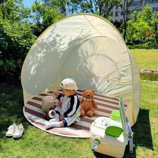 户外帐篷便携式折叠一键开合露营帐篷防晒防水野餐遮阳蓬沙滩帐篷