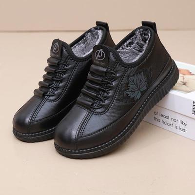 正品棉新款棉鞋女冬鞋加绒加厚妈妈鞋防滑暖二棉老北保京靴防水雪