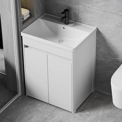 卫生间海洋盆浴室柜组合落地洗手盆陶瓷一体洗面盆阳台洗漱台盆柜