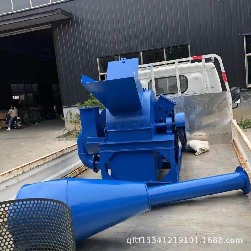 家用420型电动木材粉碎机木头撕碎机盘式木头树枝下脚料粉碎机
