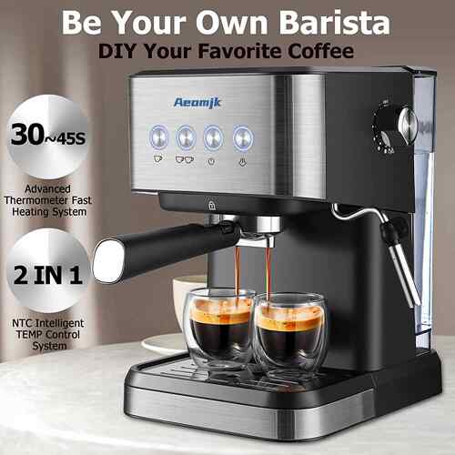出口半自动意式咖啡机高温萃取打奶泡浓缩咖啡coffee machine工厂