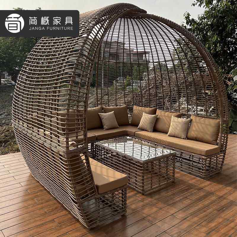 藤沙发圆形藤椅半圆庭院休闲藤艺露天台419园形弧厅户外家具花组,住宅家具,户外沙发,淘宝优惠券,粉丝福利购,淘宝优惠卷