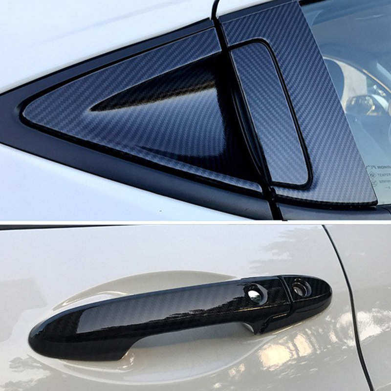 适用于缤智XRV改装门碗拉手装饰贴XRV缤智门碗把手贴片碳纤纹改装