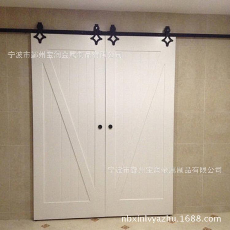 吊轨谷仓门轨道加工五金菱形美式谷仓门门移门吊滑轮配件加工