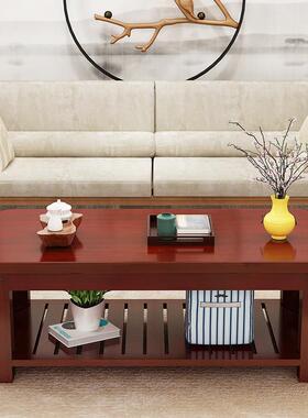 两层子实木茶GSU几家用客简约阳台中小桌新式厅茶台小户型原木茶