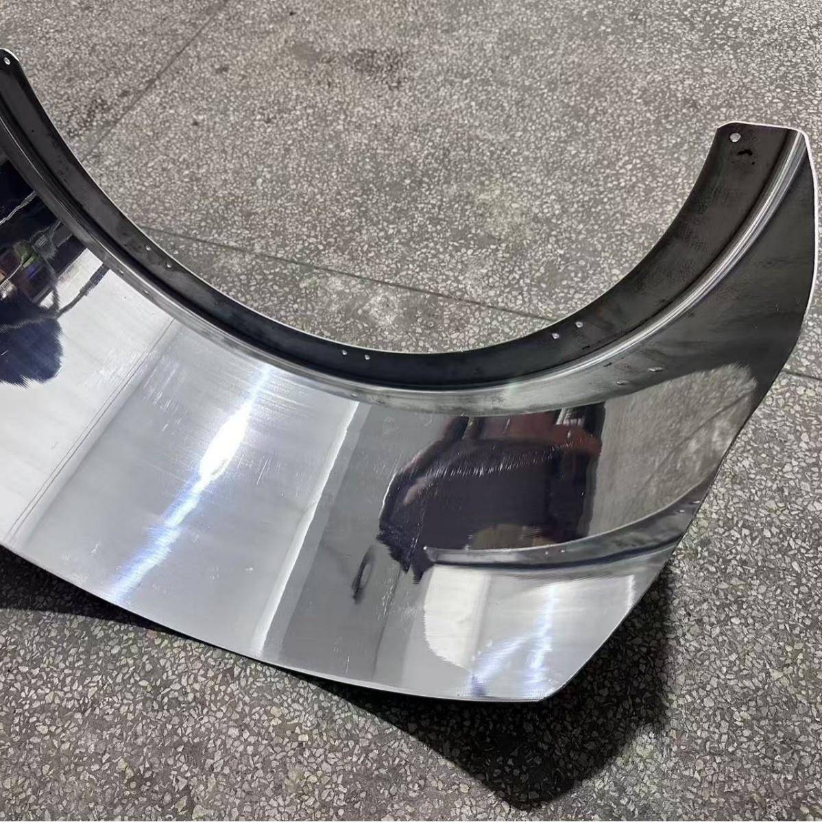 异型件灯眉旋压加工表面镜面抛光阳极氧化加工液压冲压旋压灯罩