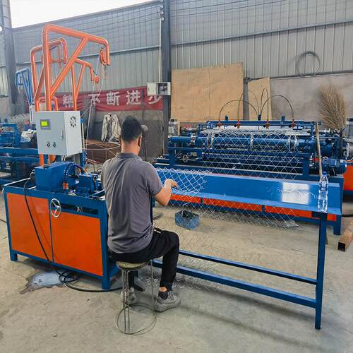 性价比手扶穿勾花网机厂家CHAINLINK FENCE MACHINE半自动机器
