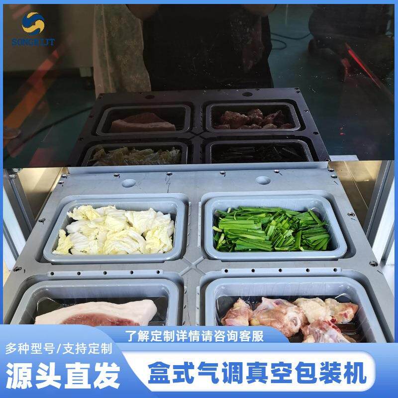 自动保鲜真空封口机餐盒食品充氮气生鲜熟食卤味真空气调包装设备