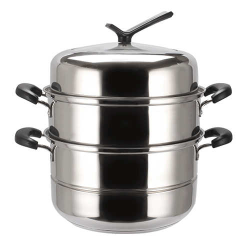 复底不锈钢蒸锅蒸笼无磁二层双层多功能蒸锅厂家直销适用礼品促销