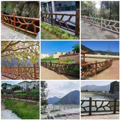 水泥护栏仿木漆 耐候防晒木纹漆厂家水泥围栏专用漆仿木纹漆