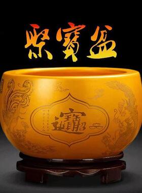 聚宝盆摆件招财聚财家用装饰品景德镇陶瓷乔迁开业进宝旺财送礼品