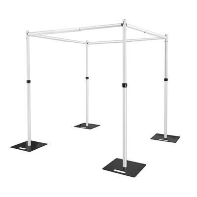 跨境电商3*3*3米窗帘架四方形舞台婚礼可调节背景架square canopy