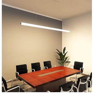 led长条吊灯个性 灯管餐厅吧台简约办公室灯 创意吊线圆形现代风格