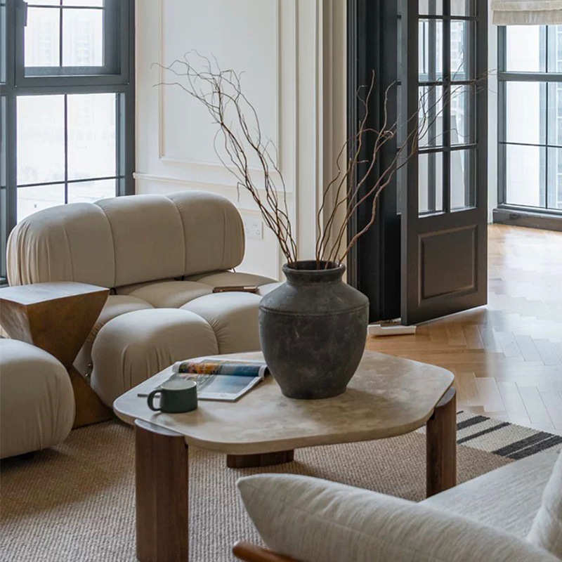 新中式陶罐中古风陶瓷花瓶家居玄关民宿水培ins插花花器插花摆件