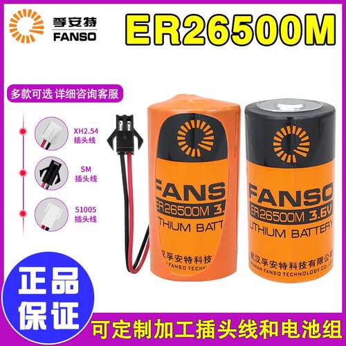 孚安特ER26500M 3.6V锂电池2号流量计量表燃气智能水表物联网定位