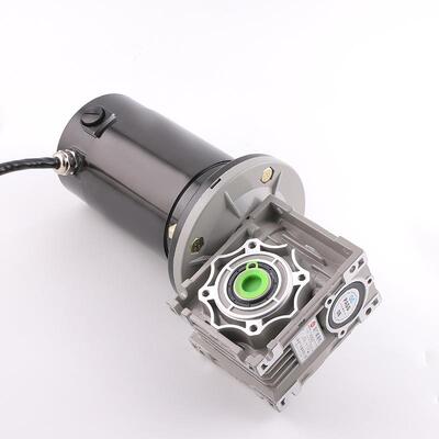 加工200W24V蜗轮蜗杆减速直流有刷电机马达 60Nm直流有刷电机
