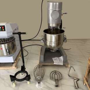 大型立式和面拌馅机 80升电动升降打蛋机 食品搅拌设备带推车