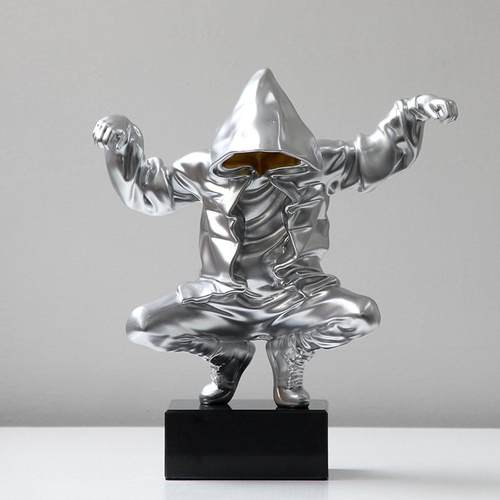 现代简约轻奢创意潮流抽象人物摆件样板房酒店大厅玄关电视柜饰品