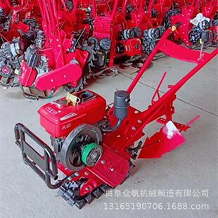 链轨微耕机翻地转犁汽油功能农用开多沟犁柴油耕地机播种施机PUJ