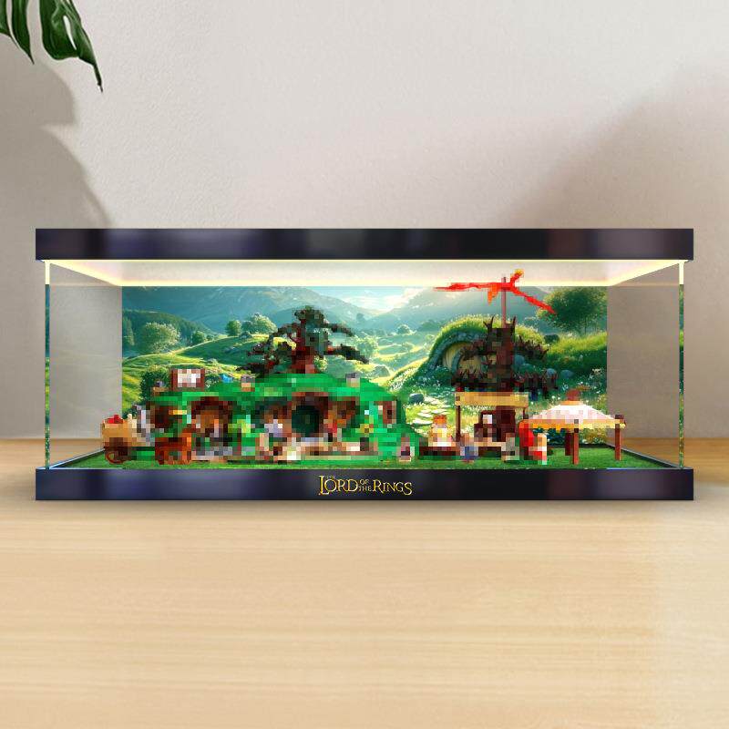 亚克力彩绘收纳盒适用10354指环王夏尔郡 The Shire 建筑模型积木